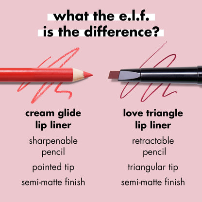 e.l.f. Cream Glide Lip Liner, Highly-Pigmented Pencil For Shaping & Sculpting Lips, Semi-Matte Finish, Vegan & Cruelty-Free, That Merlot Tho