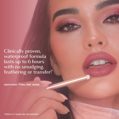 Charlotte Tilbury Lip Cheat Lip Liner Pencil - Gives Lips a Fuller-Looking, Defined Pout - Enriched with Jojoba Oil & Hyaluronic Acid - Waterproof, Smudge-Proof & Transfer-Proof - Pillow Talk