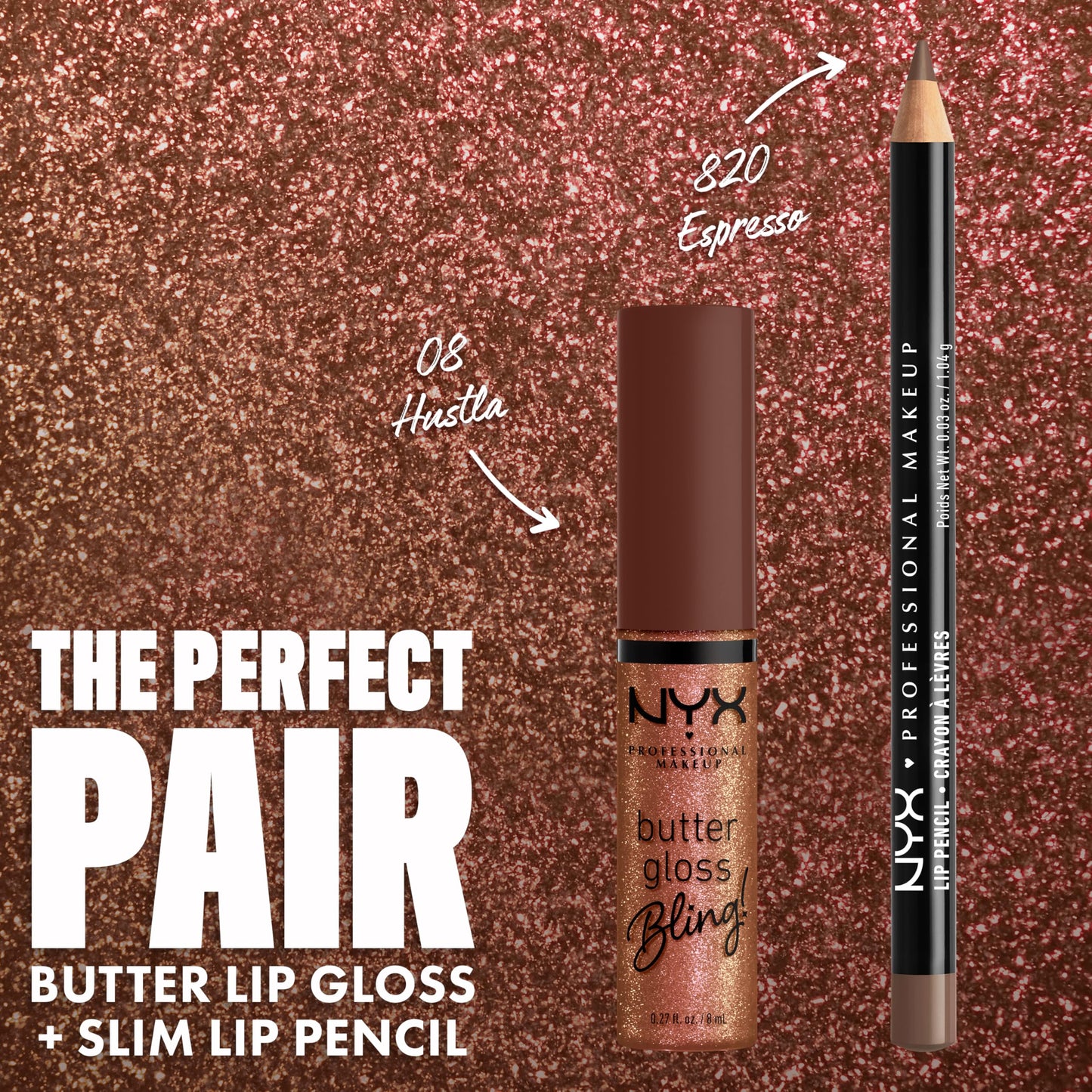 NYX PROFESSIONAL MAKEUP Slim Lip Pencil, Long-Lasting Creamy Lip Liner - Espresso